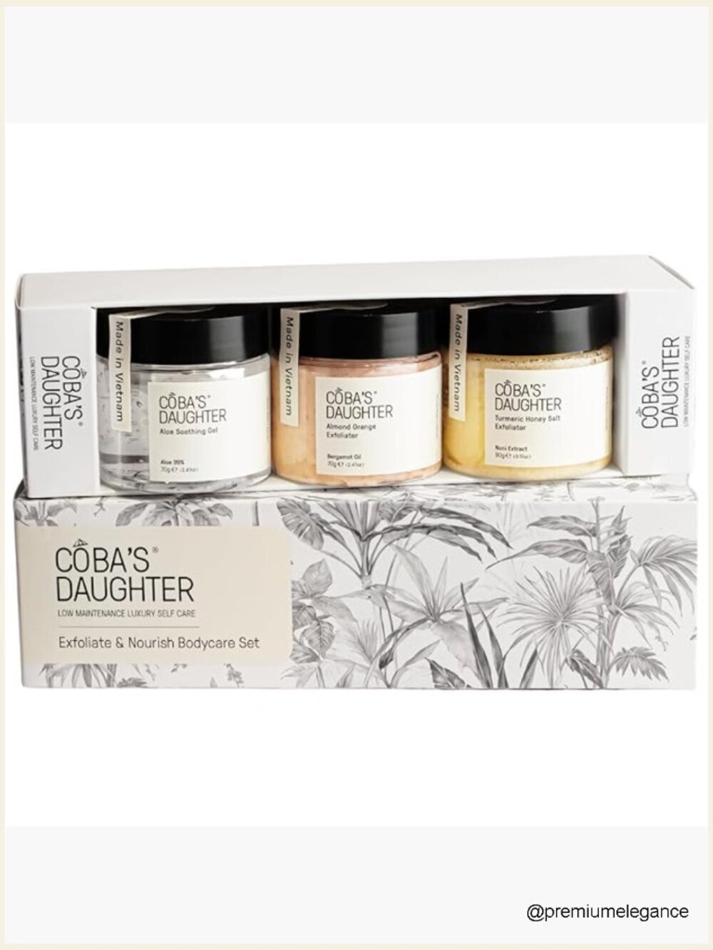 Luxury Spa Gift Set 3-Piece Mini Body Care Trio Travel Size Self-Care